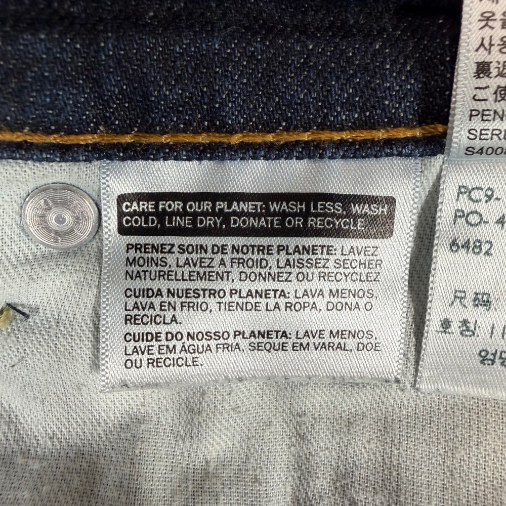 Levis 541 Athletic Taper Jeans Mens 46x32 Dark Wash Indigo Denim 18757-0000 - Picture 11 of 12